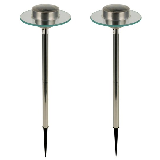 Boyster Silver Integrated LED Metal Pathway Light