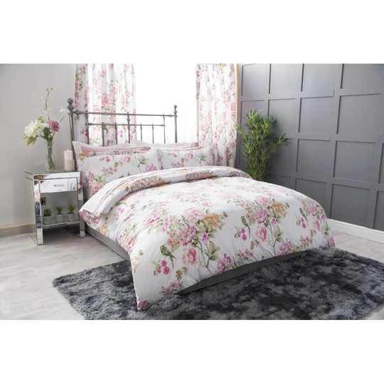 Aaydn Blush PolyCotton 200 TC Duvet Cover Set