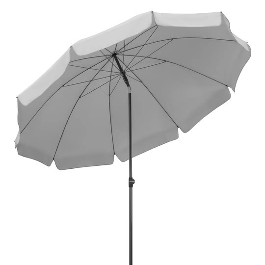 Latour 250cm Silver Polyester Parasol