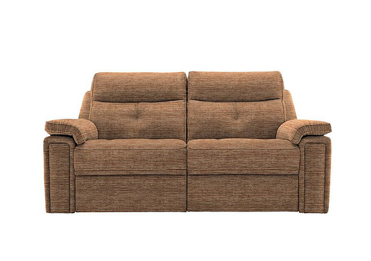 G Plan - Hannington 3 Seater Fabric Power Recliner Sofa - Brown