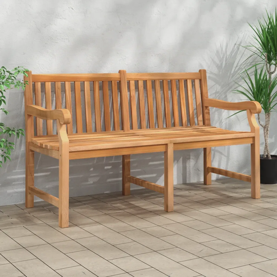 Abiud Solid Wood Traditional Bench