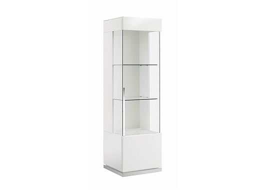 ALF - Fascino 1 Door Right Hand Curio Cabinet - White