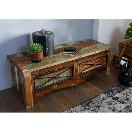 Nature Of Spirit Wood Storage Bench