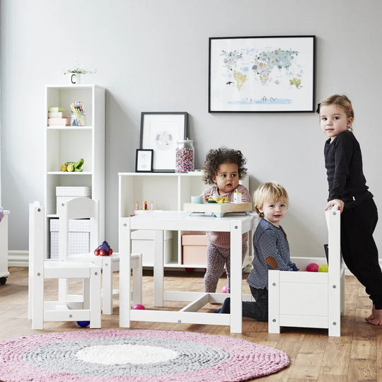 4 Piece Writing Table Set