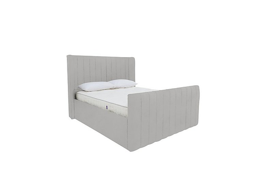 Eira High Foot End Ottoman Bed Frame - King Size - Grey