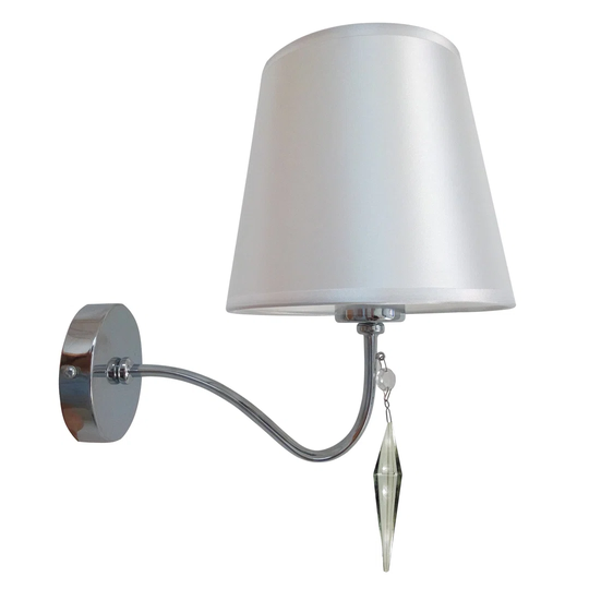 Winding 1 - Light Chrome Armed Sconce