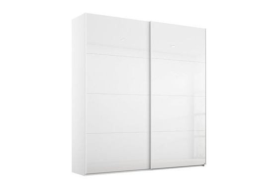 Rauch - Formes Glass 2 Door Slider Wardrobe - White