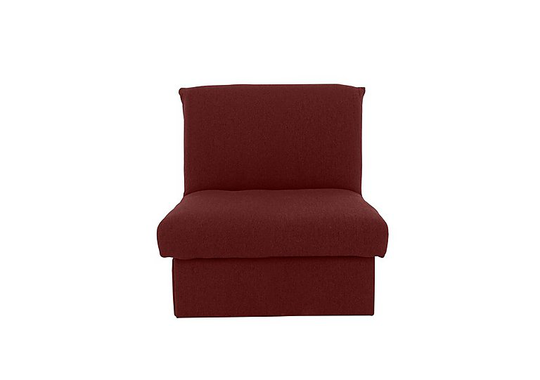 Versatile Fabric Chair Bed - Red