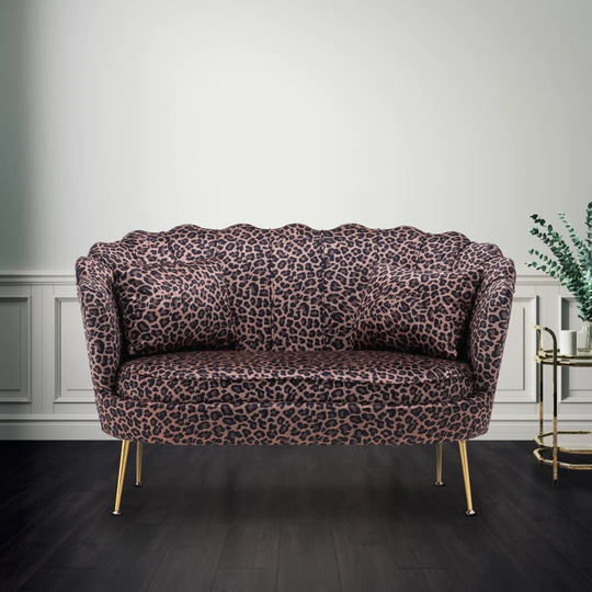 132Cm Flared Arm Sofa