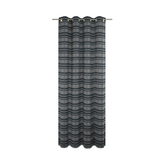 Devore Eyelet Room Darkening Single Curtain
