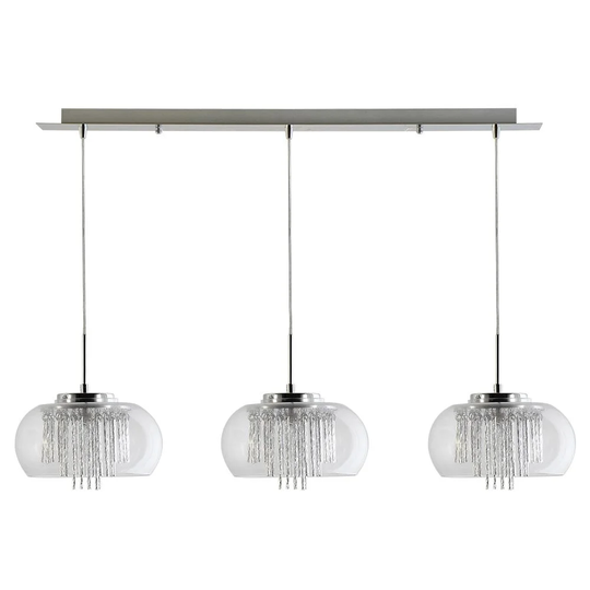 Goldia 3 - Light Kitchen Island Dome Pendant