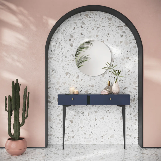 Rumill 105Cm Console Table and Mirror Set