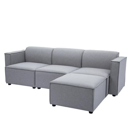Ileanna 240Cm Square Arm Modular Sofa