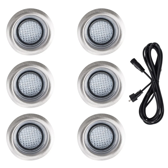 Khanh 1 Light LED Deck Step and Rail Light (Set of 6)