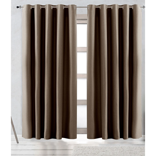Arteaga Solid Eyelet Sheer Curtain