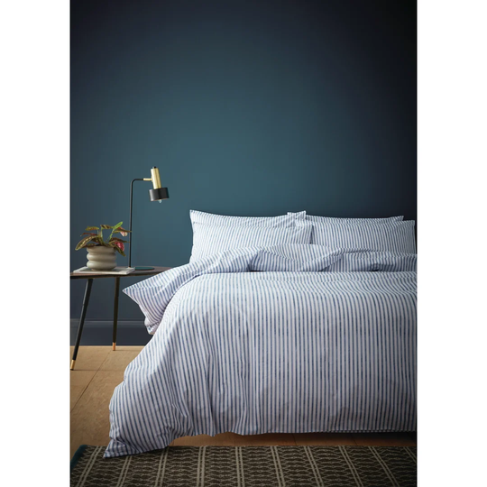 Chelsea Textured Stripe 200 Thread Count Cotton Duvet Cover Set