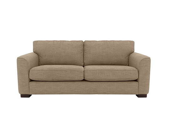 Elora 3 Seater Fabric Sofa - Brown