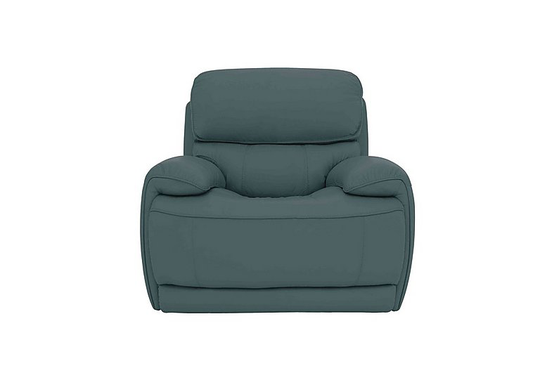 Relax Station Rocco Leather Power Rocker Armchair with Power Headrests - Green- World of Leather