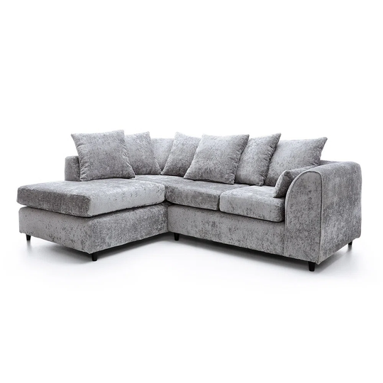 Briele Keria 212" Wide Chenille Corner Sofa