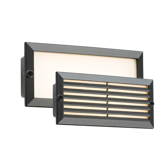 230V IP54 5W White LED Recessed Brick Light Fascia