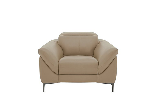 Galaxy Armchair with Manual Headrests - Mink- World of Leather