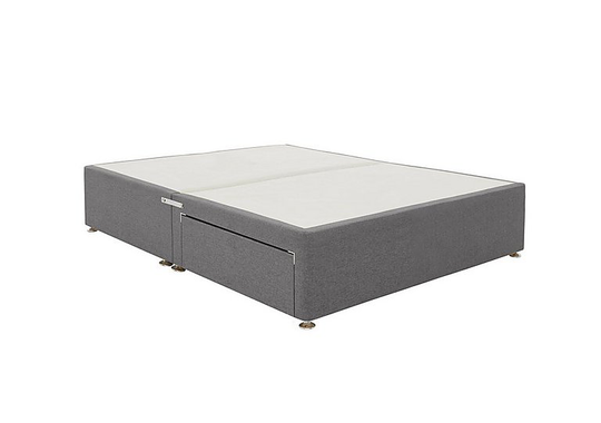 Sleep Story - Divan Base with Drawers - Super King - Grey