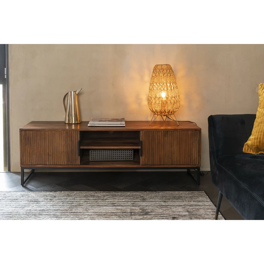 140 Cm Wide Mango Wood Sideboard