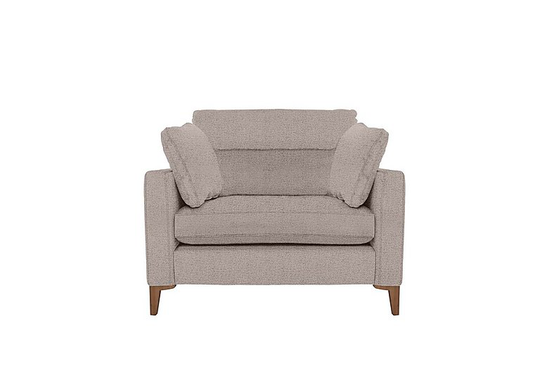 Uniqa Fabric Snuggler Chair - Beige