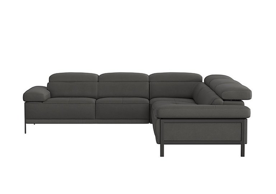 Nicoletti - Theron Large Leather Corner Sofa