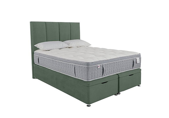 Millbrook - PureTech Pillow Top End Ottoman Divan Set - Super King - Green