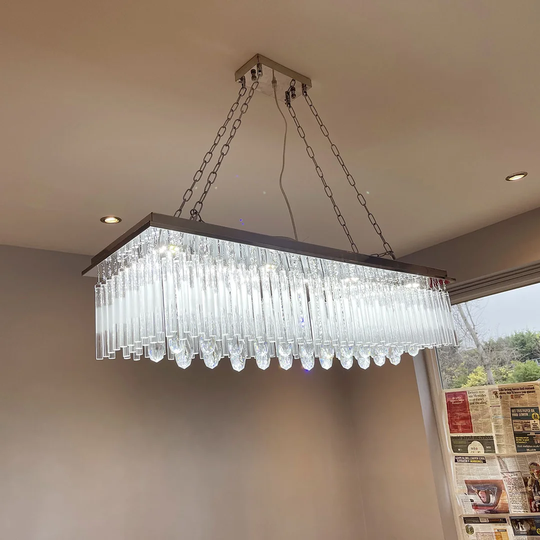 Amethy Genuine 8 - Light Square/Rectangle LED Pendant