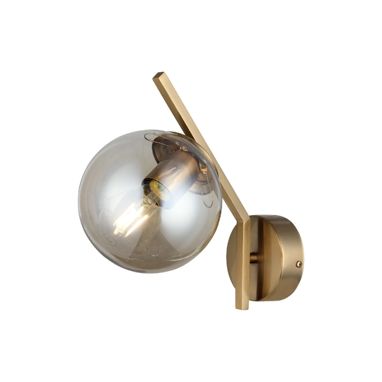 Korta 1 - Light Gold Armed Sconce