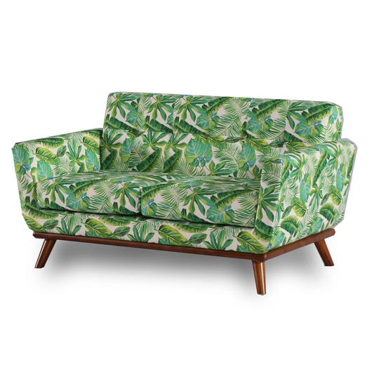 Tropical Palms Modern Scandinavian Style 2 Seater Sofa