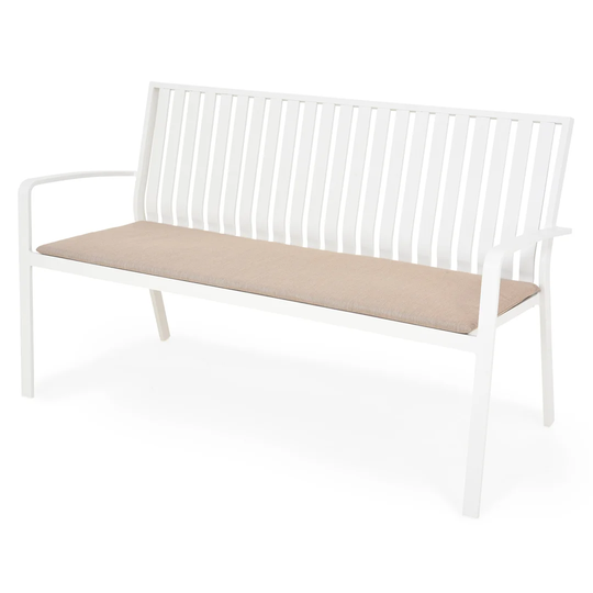 Bench 2 Seats Miami L.150 L.68 H.88 White/kachi