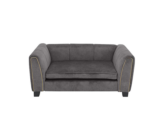 Ariana Fabric Pet Bed - Grey