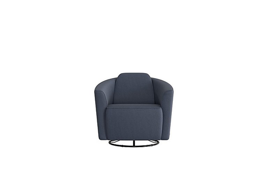 Nicoletti - Ketty Fabric Swivel Chair - Blue