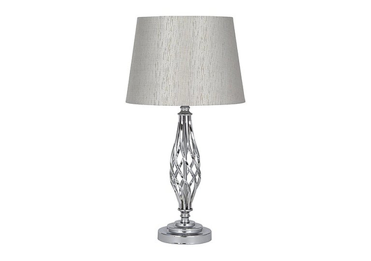 Jenna Chrome Table Lamp - Silver