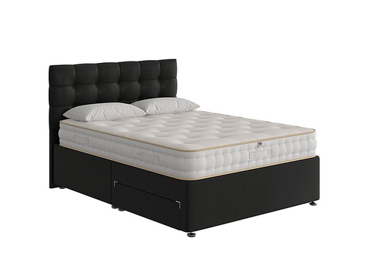 The Handmade Bed Company - Boutique Ortho Divan Set - Double - Black