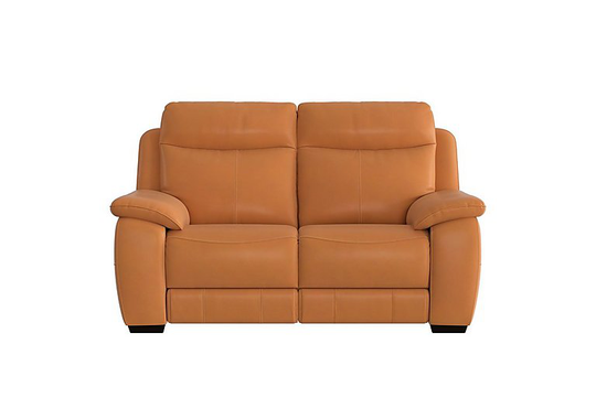 Starlight Express 2 Seater Leather Recliner Sofa - Yellow- World of Leather