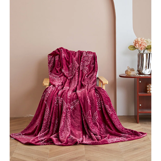 Flannel Throws Soft Couch Warm Blanket