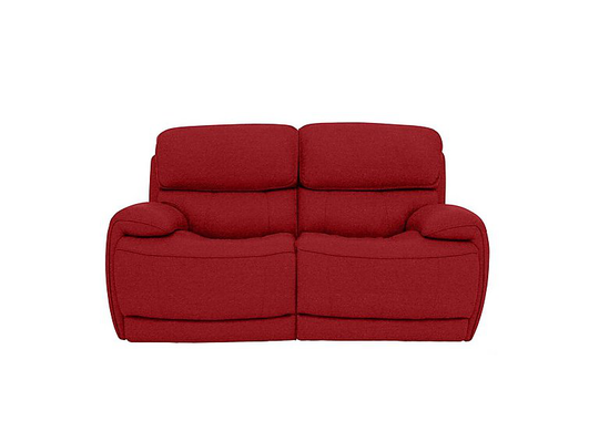 Relax Station Rocco 2 Seater Fabric Power Rocker Sofa with Power Headrests - Red