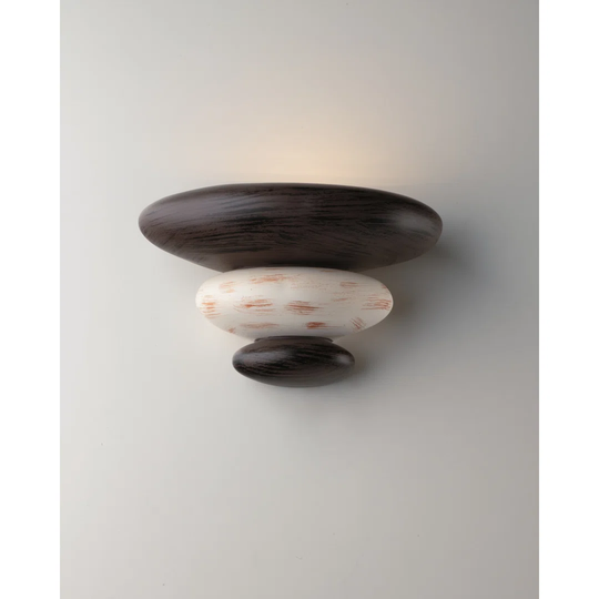Matina 1 - Light Brown Flush Mounted Sconce