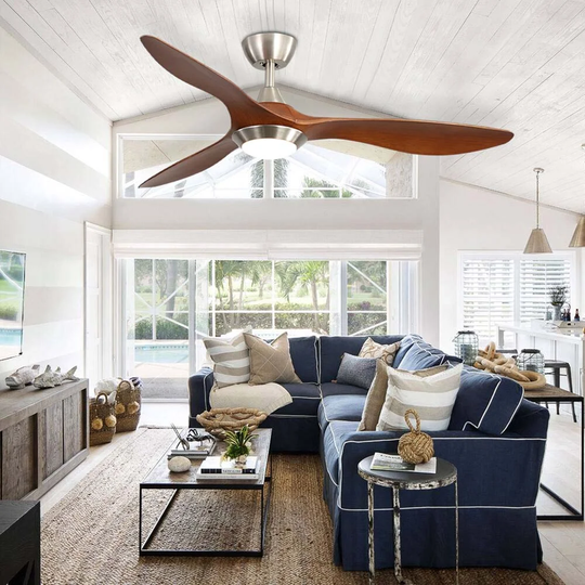 Saint-Quentin 3 - Blade LED Ceiling Fan with Remote Control and Light Kit Included