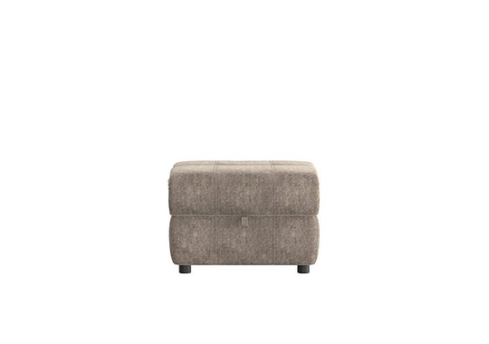 Moreno Fabric Storage Footstool - Mink