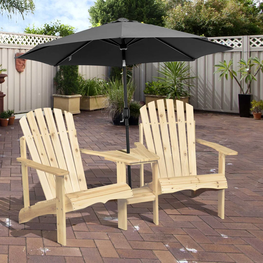 Cambon Adirondack Chairs with Table