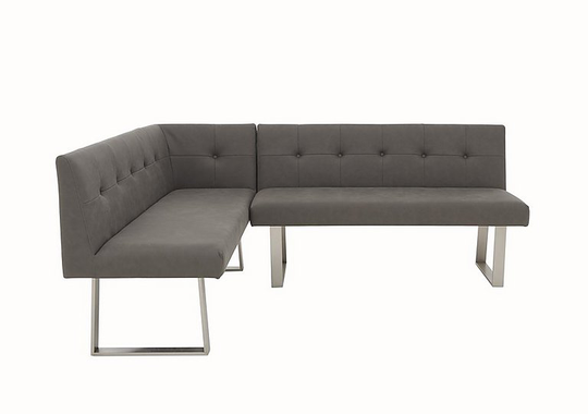 Park Avenue Left-Hand Facing Corner Dining Bench - Grey
