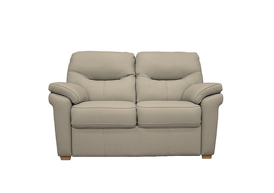 G Plan - Seattle 2 Seater Leather Sofa - Beige