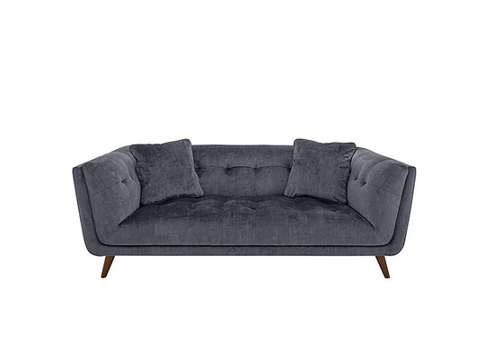 Rene Large 2 Seater Fabric Sofa - Grey