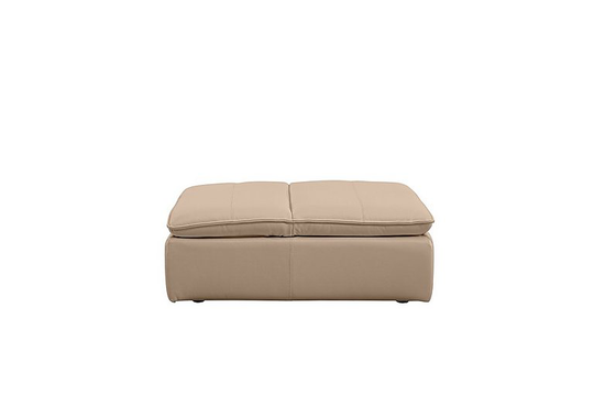 Starlight Express Leather Chair Footstool - Grey- World of Leather
