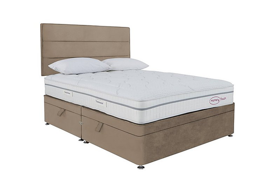 Sleepeezee - Memory Touch Ortho Side-lift Ottoman Divan Set - Super King - Beige